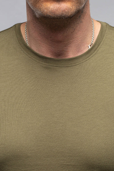 Georg Roth Pismo Cotton Tee In Olive Mens - Shirts - T-Shirts