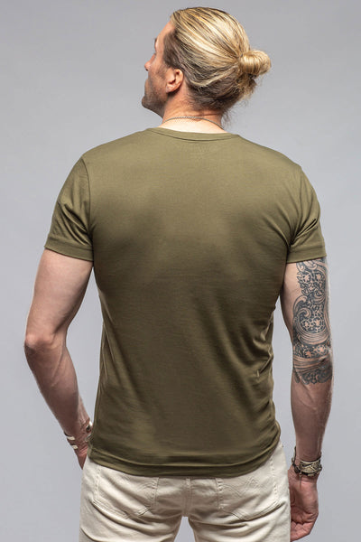 Georg Roth Pismo Cotton Tee In Olive Mens - Shirts - T-Shirts