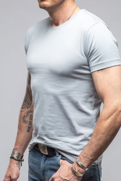 Pismo Cotton Tee In Pearl Grey | Mens - Shirts - T-Shirts | Georg Roth