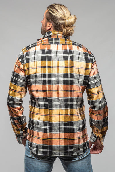 Leo Linen Western Snap Shirt | Mens - Shirts - Dress | Giannetto Portofino