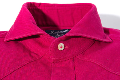 Lourmarin Denim Shirt in Fuchsia | Mens - Shirts - Dress | Giannetto Portofino