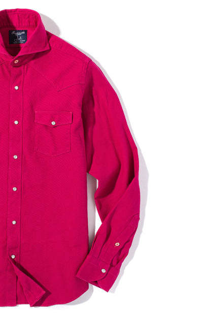 Lourmarin Denim Shirt in Fuchsia | Mens - Shirts - Dress | Giannetto Portofino