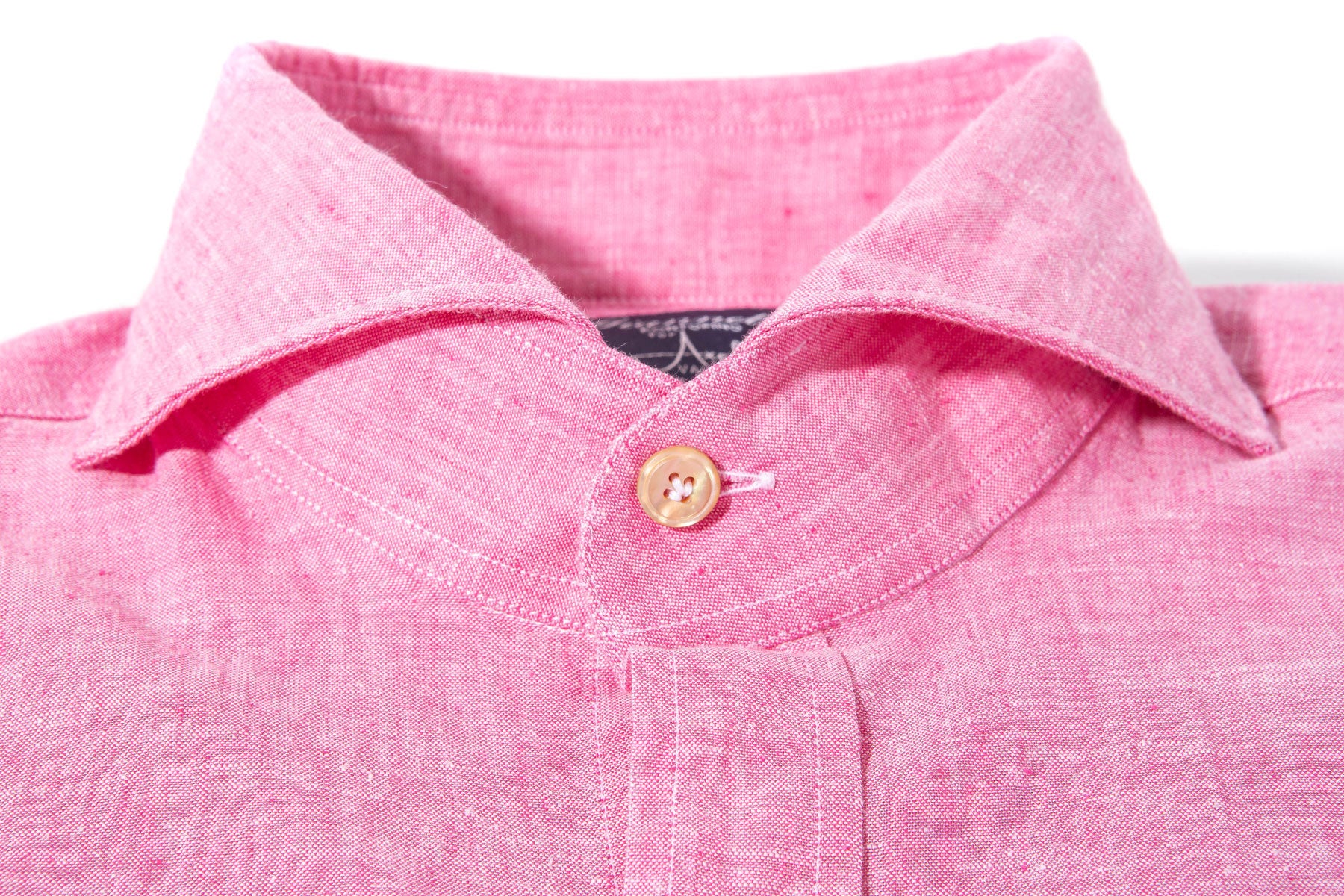 Giannetto Portofino Mach Linen Cotton Shirt in Pink Mens - Shirts - Dress