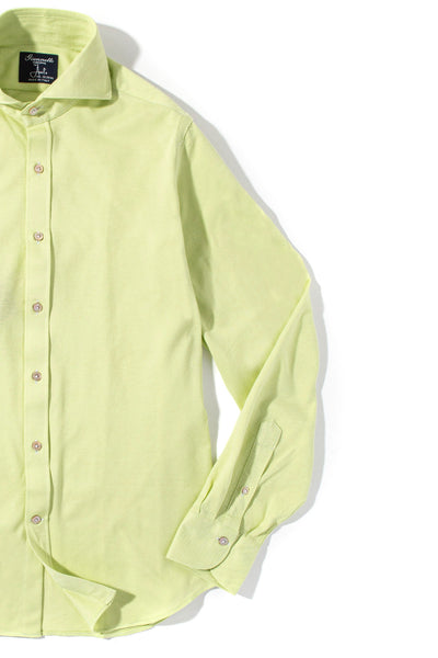 Giannetto Portofino Menerbes Jersey Shirt in Lime Green Mens - Shirts - Dress