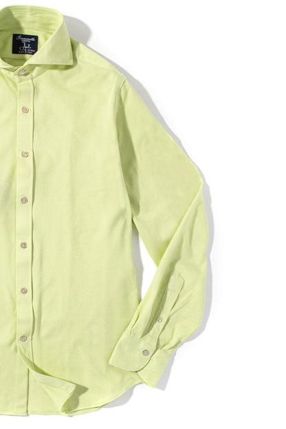 Giannetto Portofino Menerbes Jersey Shirt in Lime Green Mens - Shirts - Dress