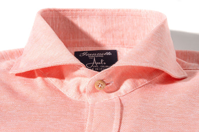 Schwinn Cotton Linen Shirt in Pink | Mens - Shirts - Dress | Giannetto Portofino