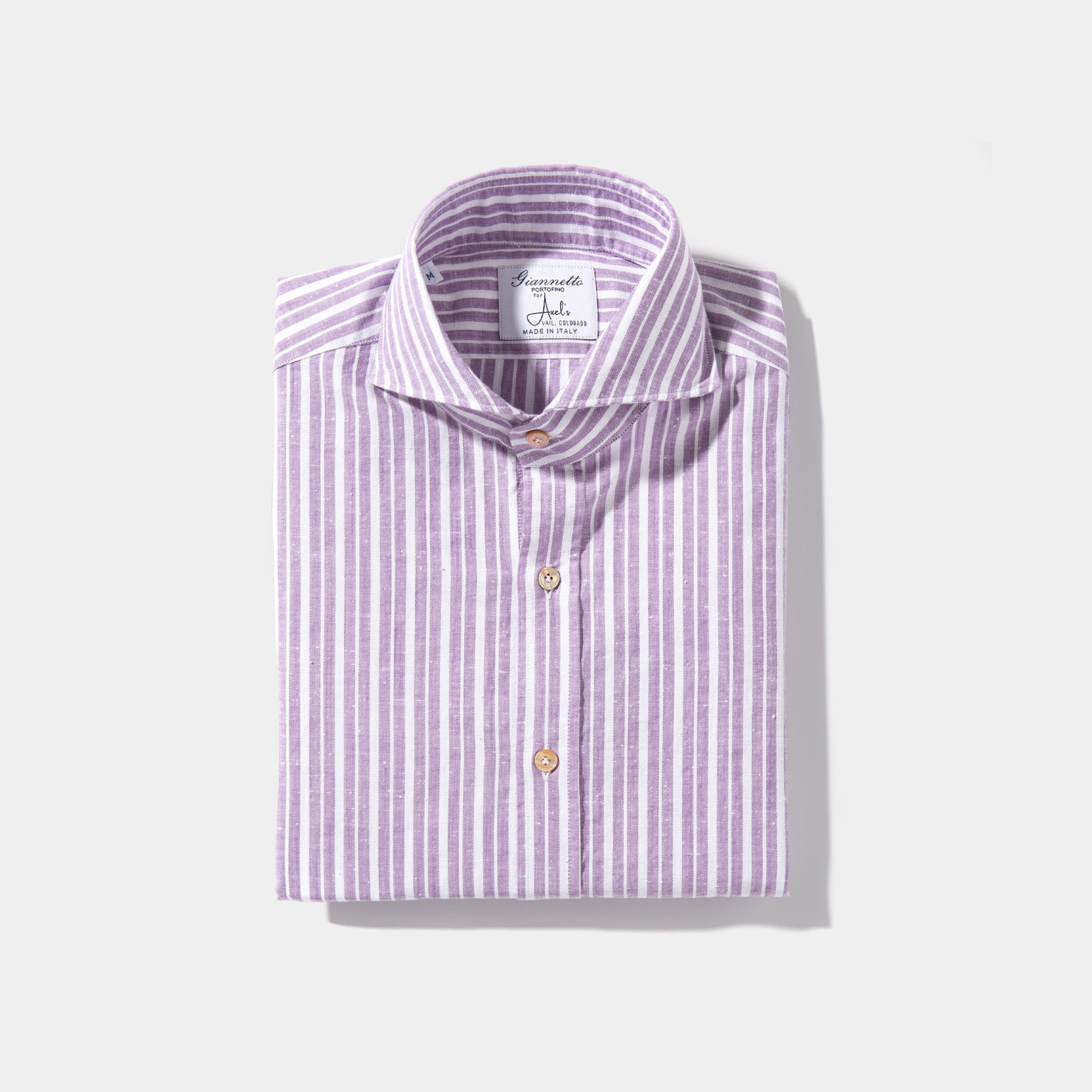 Giannetto Portofino Tonali Linen Sport Shirt Mens - Shirts - Outpost