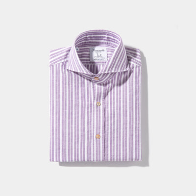 Giannetto Portofino Tonali Linen Sport Shirt Mens - Shirts - Outpost