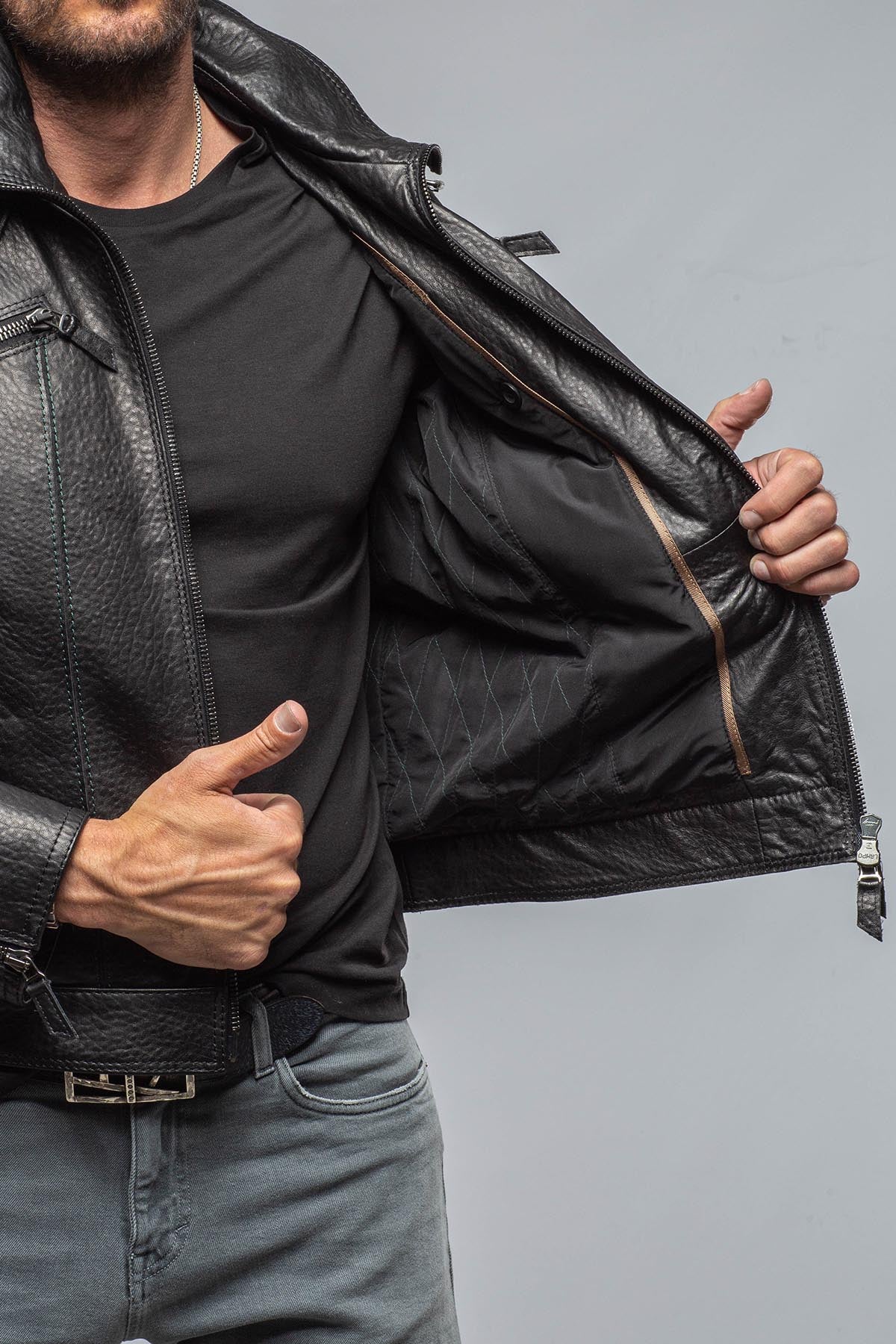 Gimo's Alfero Leather Jacket Samples - Mens - Outerwear - Leather