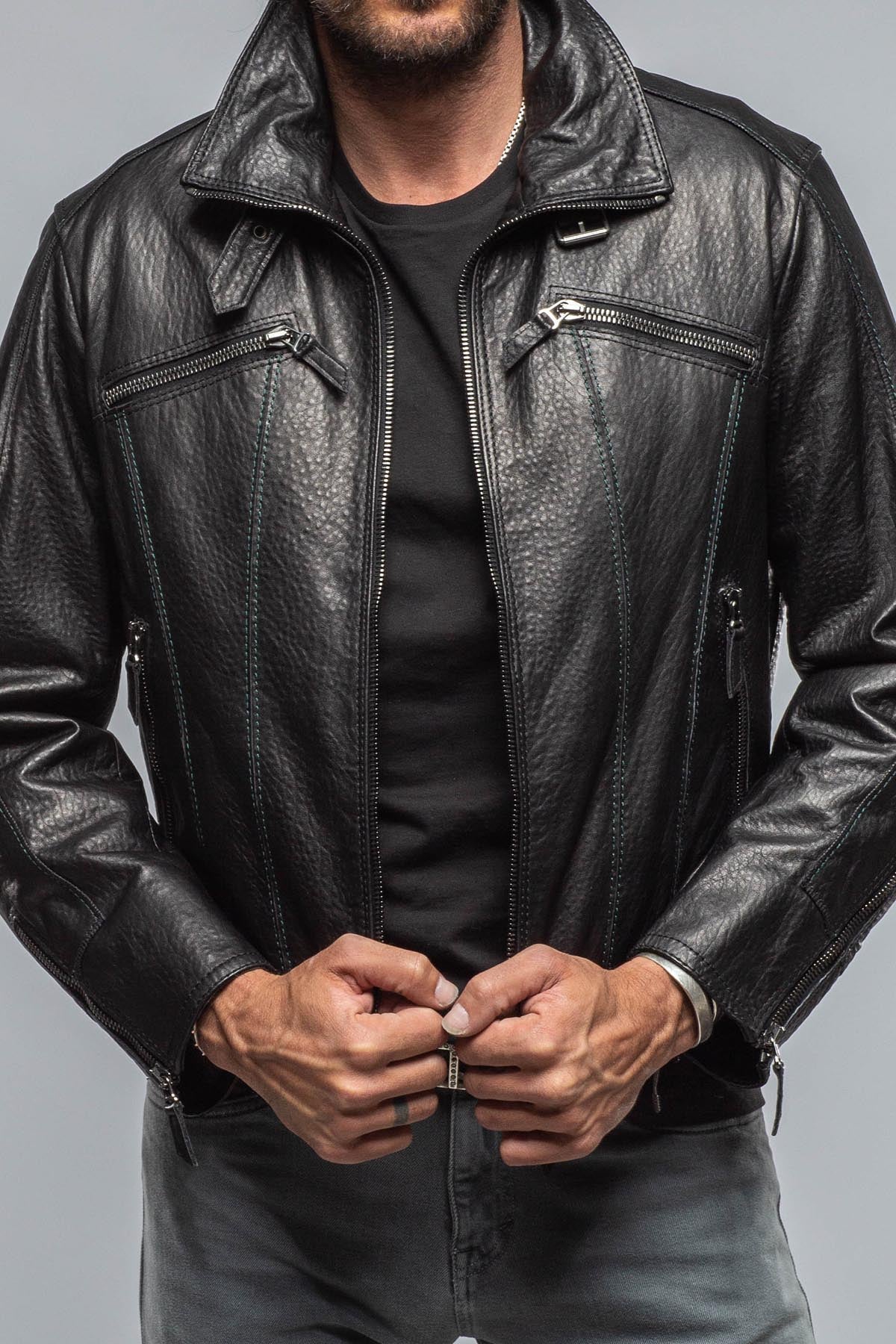 Gimo's Alfero Leather Jacket Samples - Mens - Outerwear - Leather