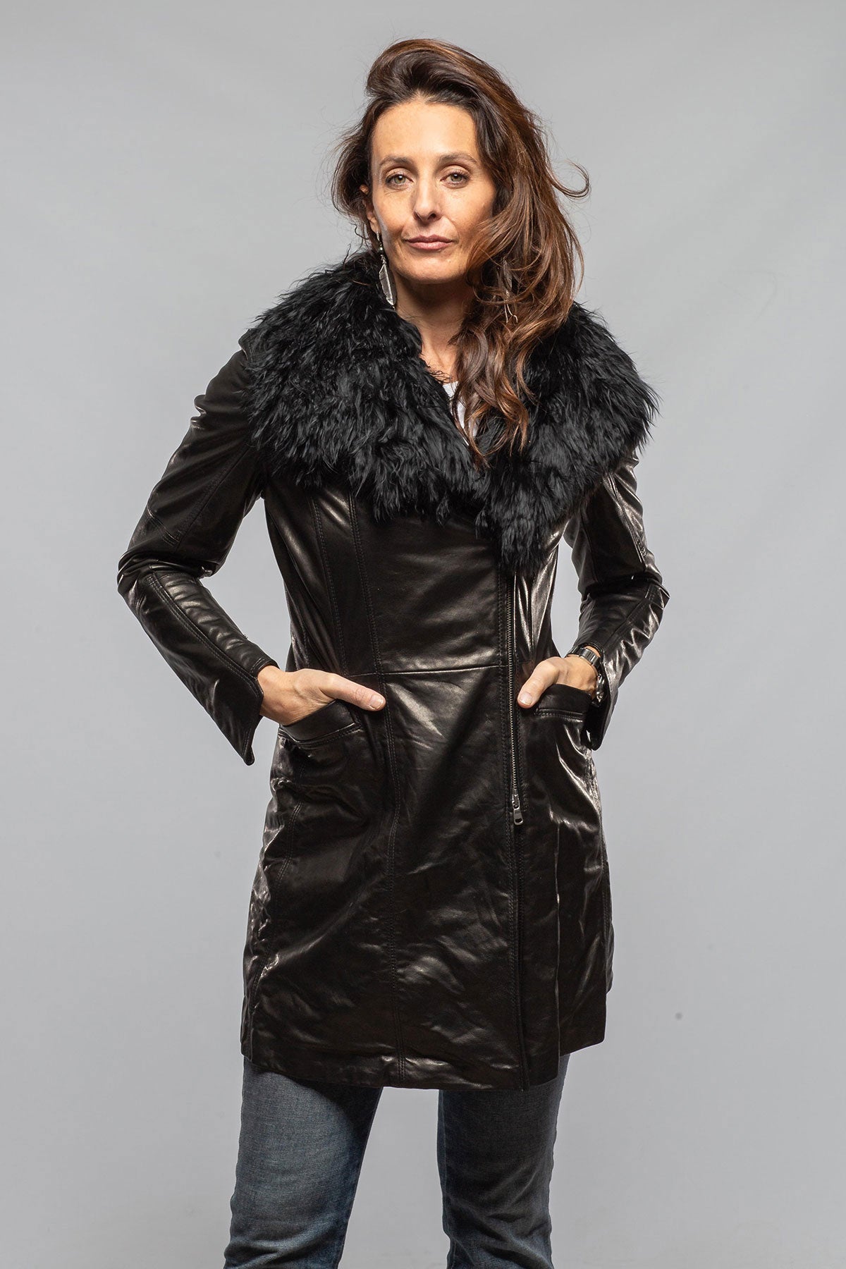 Gimo's Amaya Nappa Lamb Jacket Samples - Ladies - Outerwear - Leather