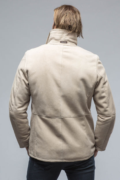 Gimo's Antonio Shearling Jacket in Light Sand Mens - Outerwear - Shearling