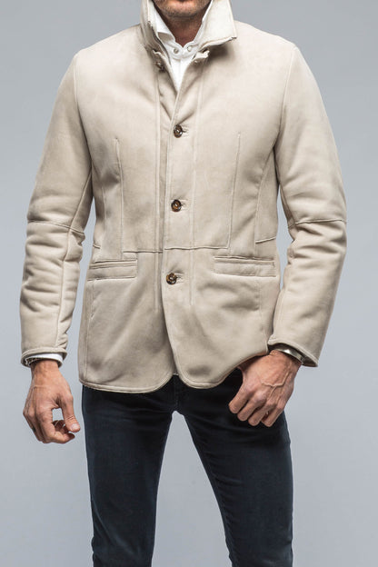 Gimo's Antonio Shearling Jacket in Light Sand Mens - Outerwear - Shearling
