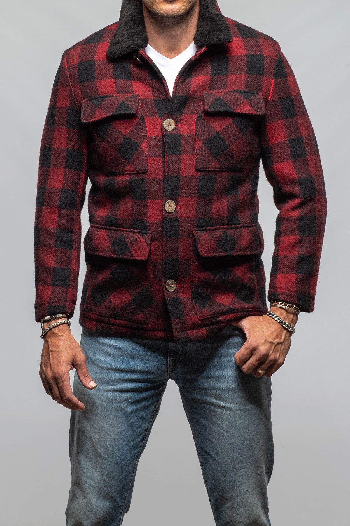 Baraby Flannel Jacket | Samples - Mens - Outerwear - Cloth | Gimo's