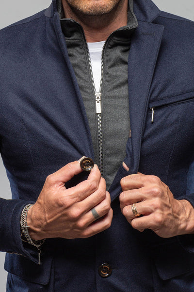 Gimo's Baylor Wool Cashmere Silk Field Jacket Samples - Mens - Outerwear - Cloth