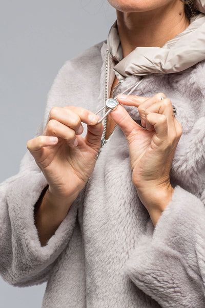 Gimo's Becky Milano Overcoat In Blush Warehouse - Ladies - Outerwear - Cloth