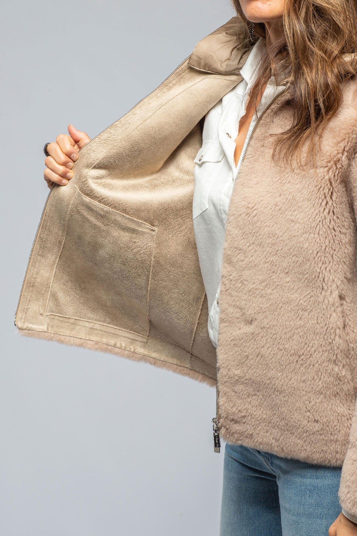 Gimo's Becky Milano Overcoat In Tan Warehouse - Ladies - Outerwear - Cloth