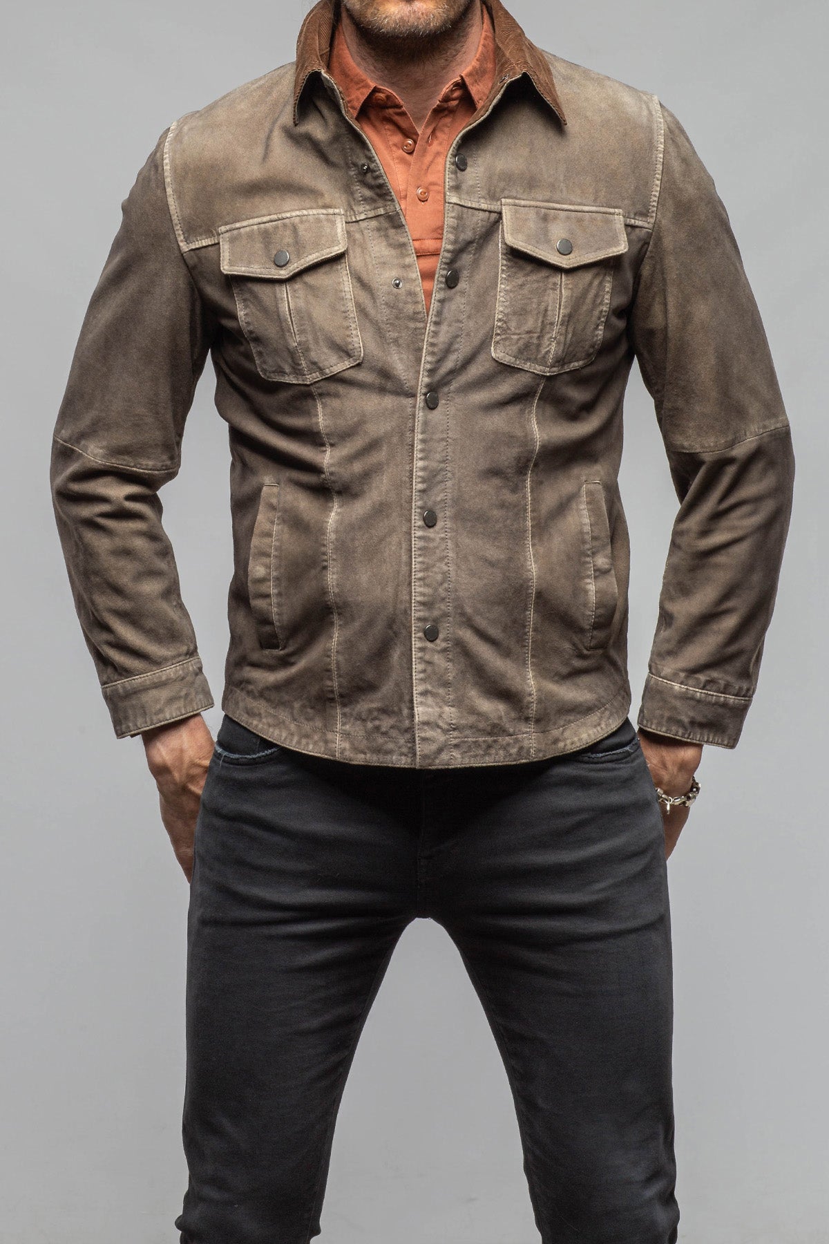 Gimo's Bedford Suede Jacket Samples - Mens - Outerwear - Leather