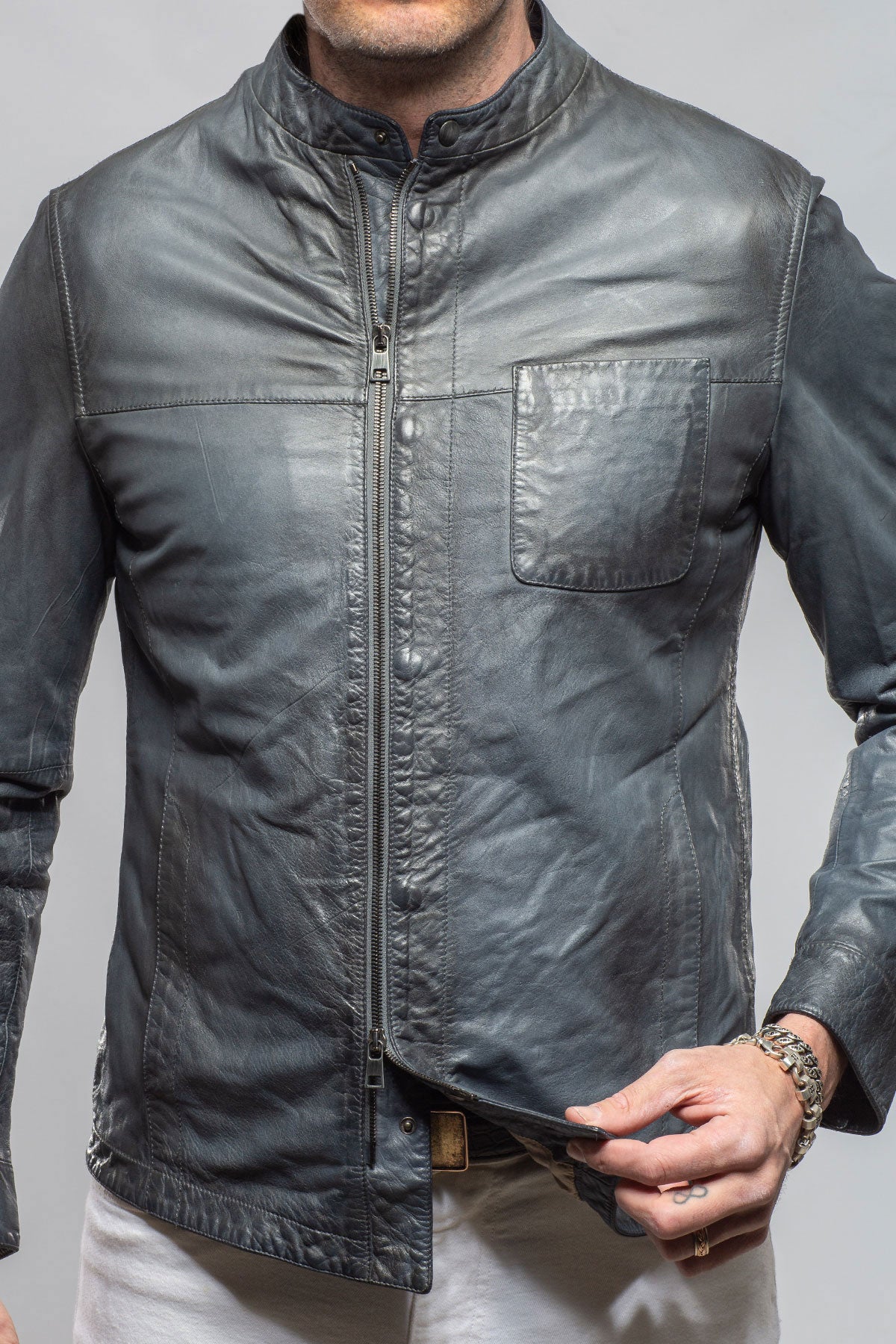 Gimo's Bend Napp Moto Samples - Mens - Outerwear - Leather