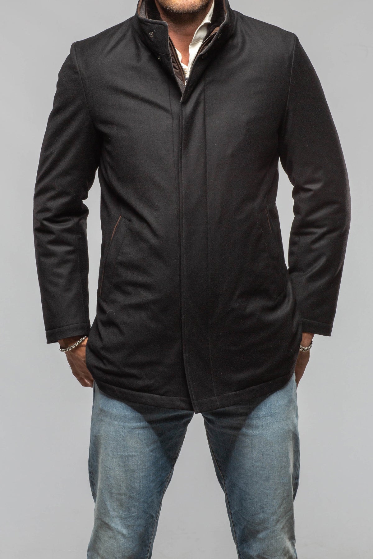 Gimo's Bennington Wool & Cashmere Overcoat Samples - Mens - Outerwear - Cloth