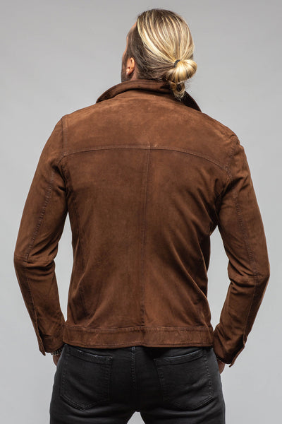 Gimo's Berkley Perforated Suede Overshirt Samples - Mens - Outerwear - Cloth