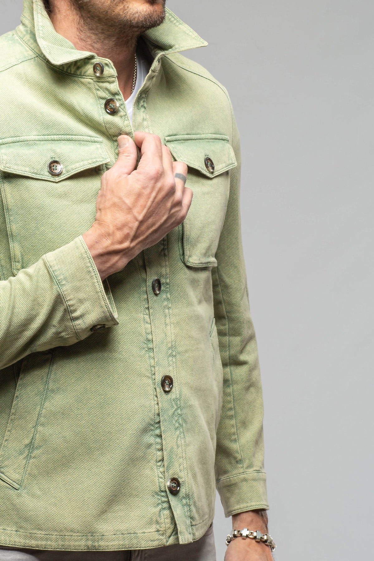 Brady Knit Shirt Jacket | Samples - Mens - Outerwear - Cloth | Gimo's
