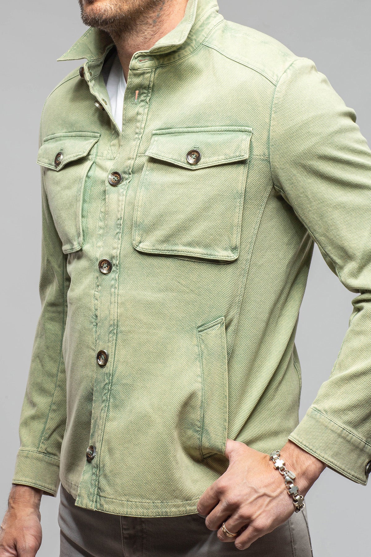 Brady Knit Shirt Jacket | Samples - Mens - Outerwear - Cloth | Gimo's