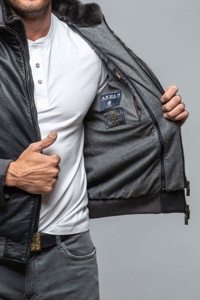 Gimo's Bryant Deerskin Bomber Samples - Mens - Outerwear - Leather