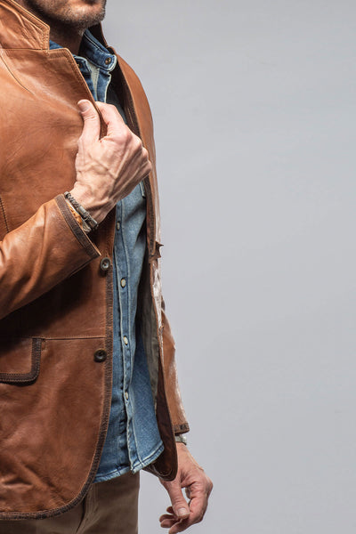 Gimo's Burn Vintage Leather Blazer Samples - Mens - Outerwear - Leather