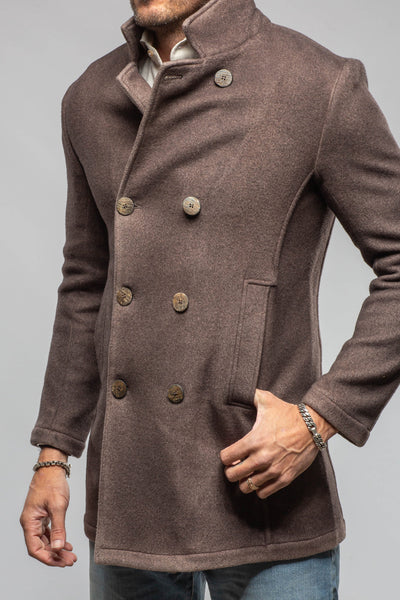 Gimo's Canavara Double-Breasted Knit Coat Samples - Mens - Outerwear - Cloth