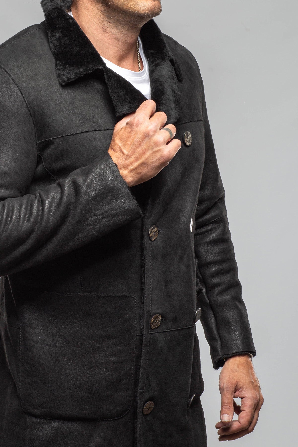Gimo's Canterbury Long Shearling Samples - Mens - Outerwear - Shearling