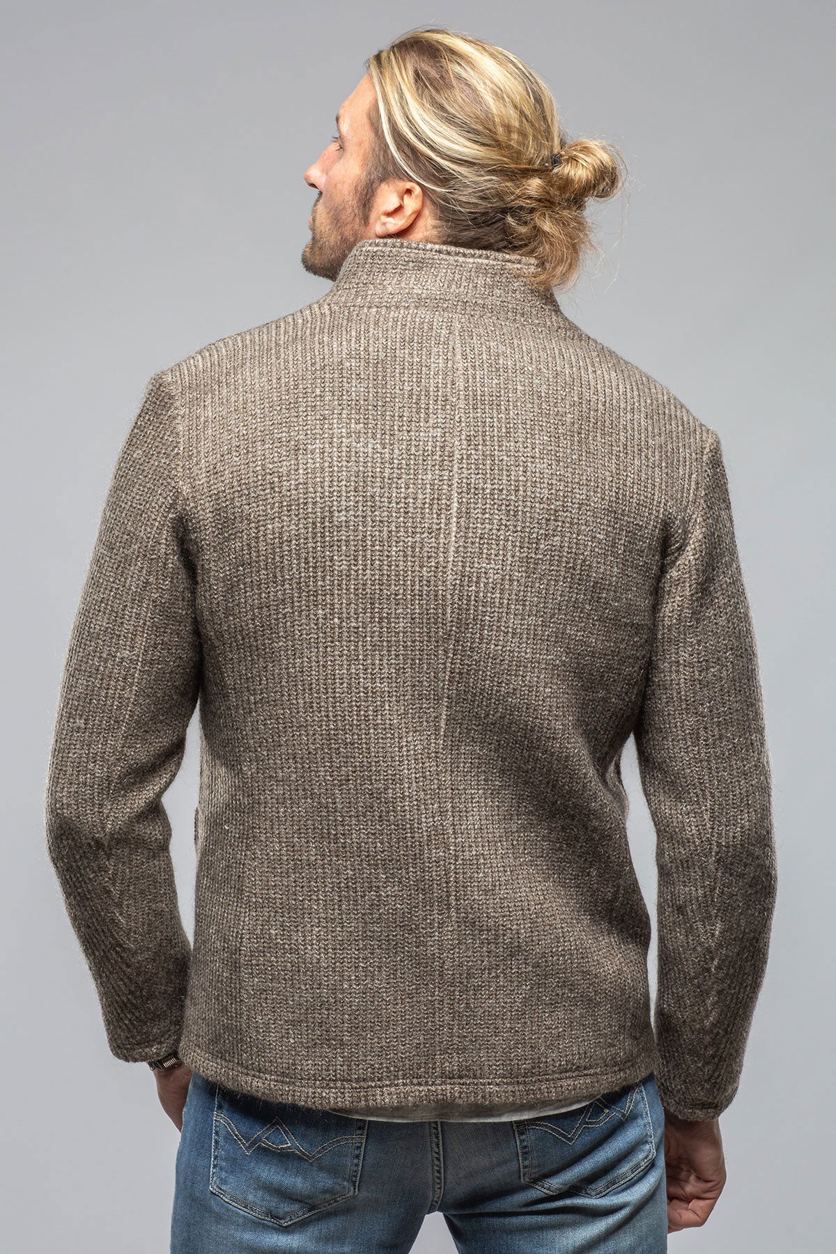 Gimo's Cardigan Shirt Jacket In Grey Warehouse - Mens - Outerwear - Cloth