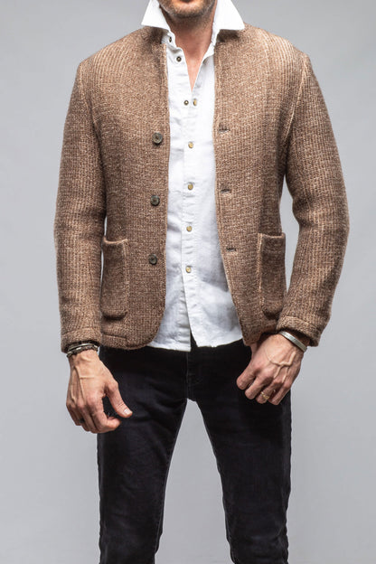 Gimo's Cardigan Shirt Jacket In Washed Brown Warehouse - Mens - Outerwear - Cloth