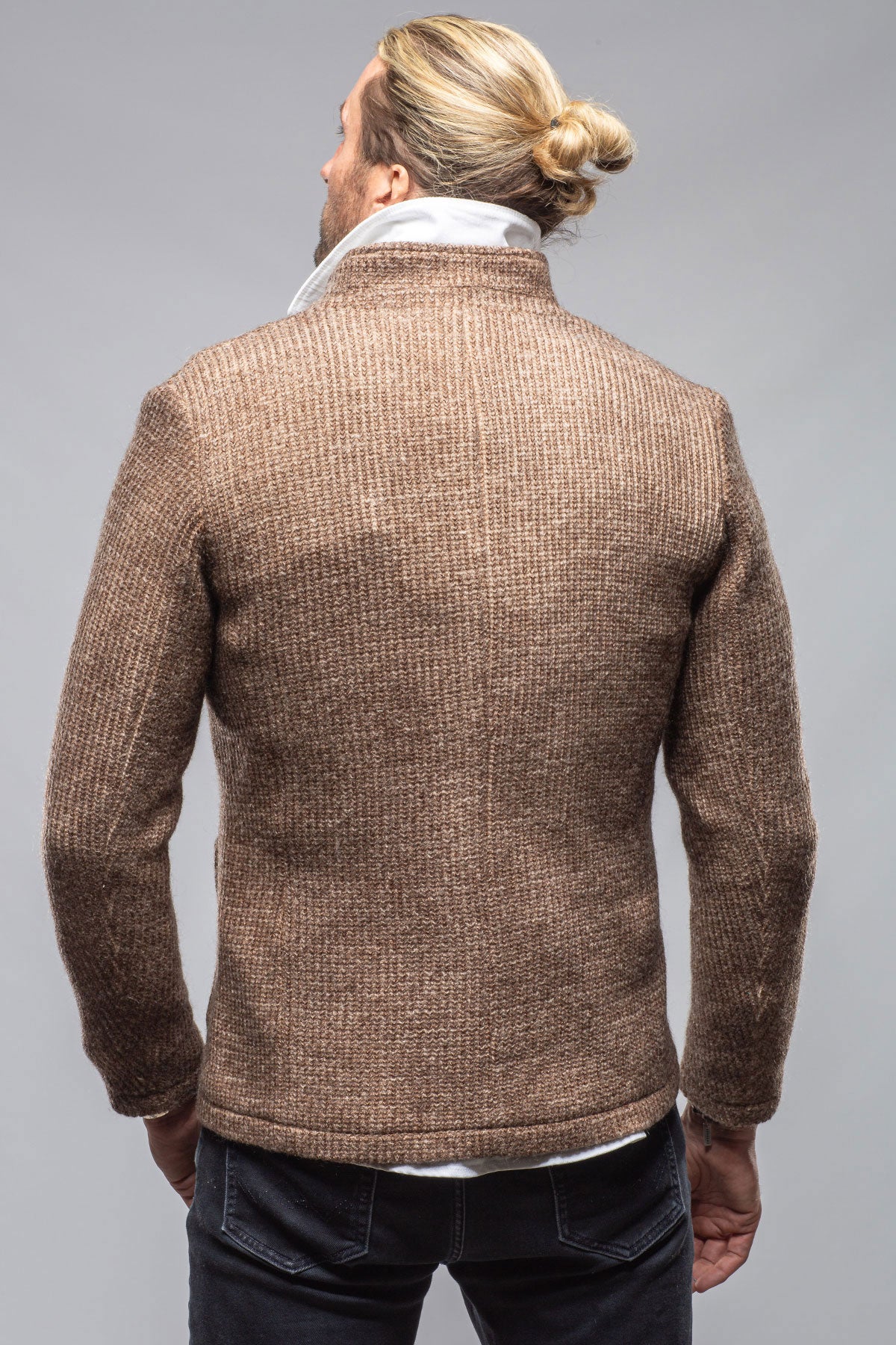 Cardigan Shirt Jacket In Washed Brown | Warehouse - Mens - Outerwear - Cloth | Gimo's