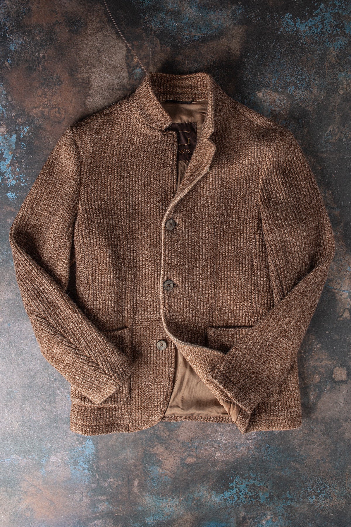 Cardigan Shirt Jacket In Washed Brown | Warehouse - Mens - Outerwear - Cloth | Gimo's