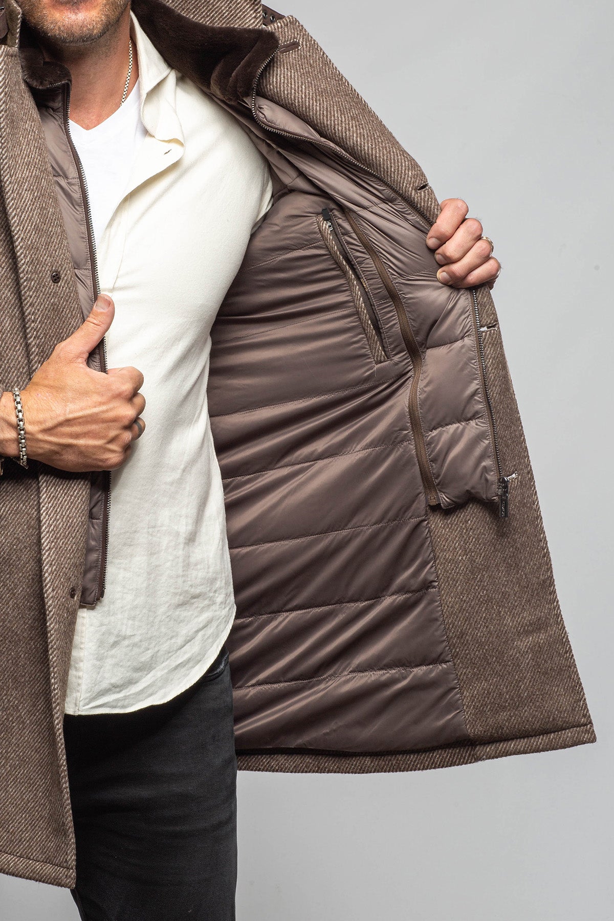 Gimo's Cellini Wool-Blend Overcoat Samples - Mens - Outerwear - Cloth