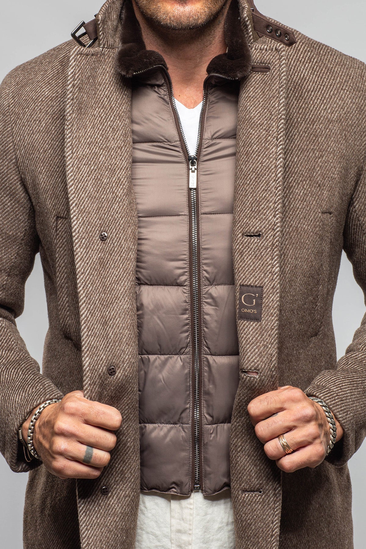 Gimo's Cellini Wool-Blend Overcoat Samples - Mens - Outerwear - Cloth