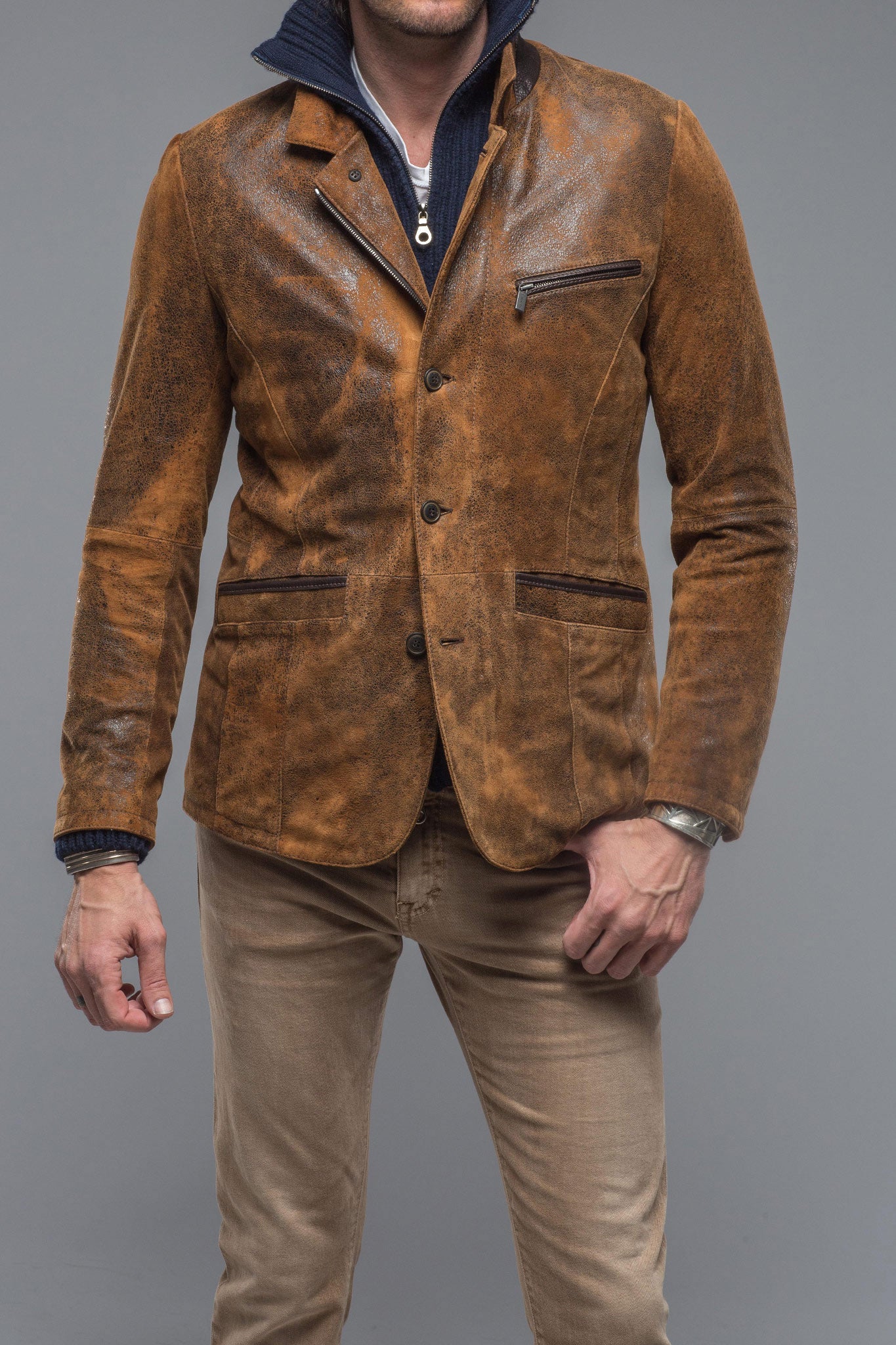 Cervinia Mid-Weight Jacket | Mens - Outerwear - Leather | Gimo's