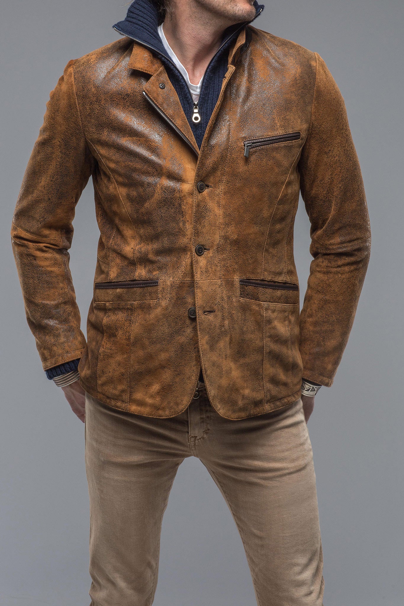 Gimo's Cervinia Mid-Weight Jacket Mens - Outerwear - Leather