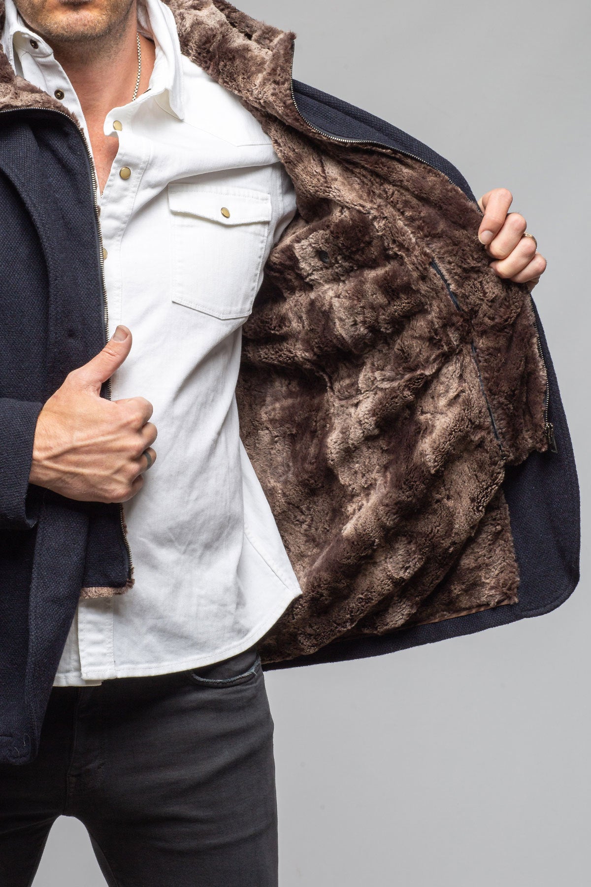 Gimo's Collins Knit Coat Samples - Mens - Outerwear - Cloth