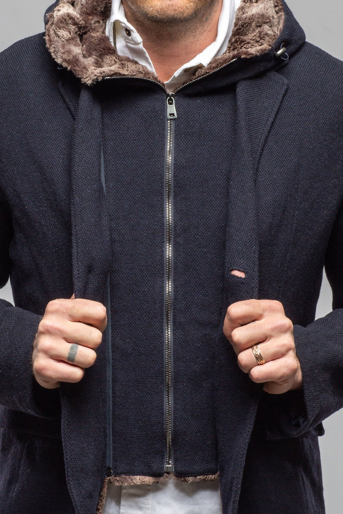 Gimo's Collins Knit Coat Samples - Mens - Outerwear - Cloth