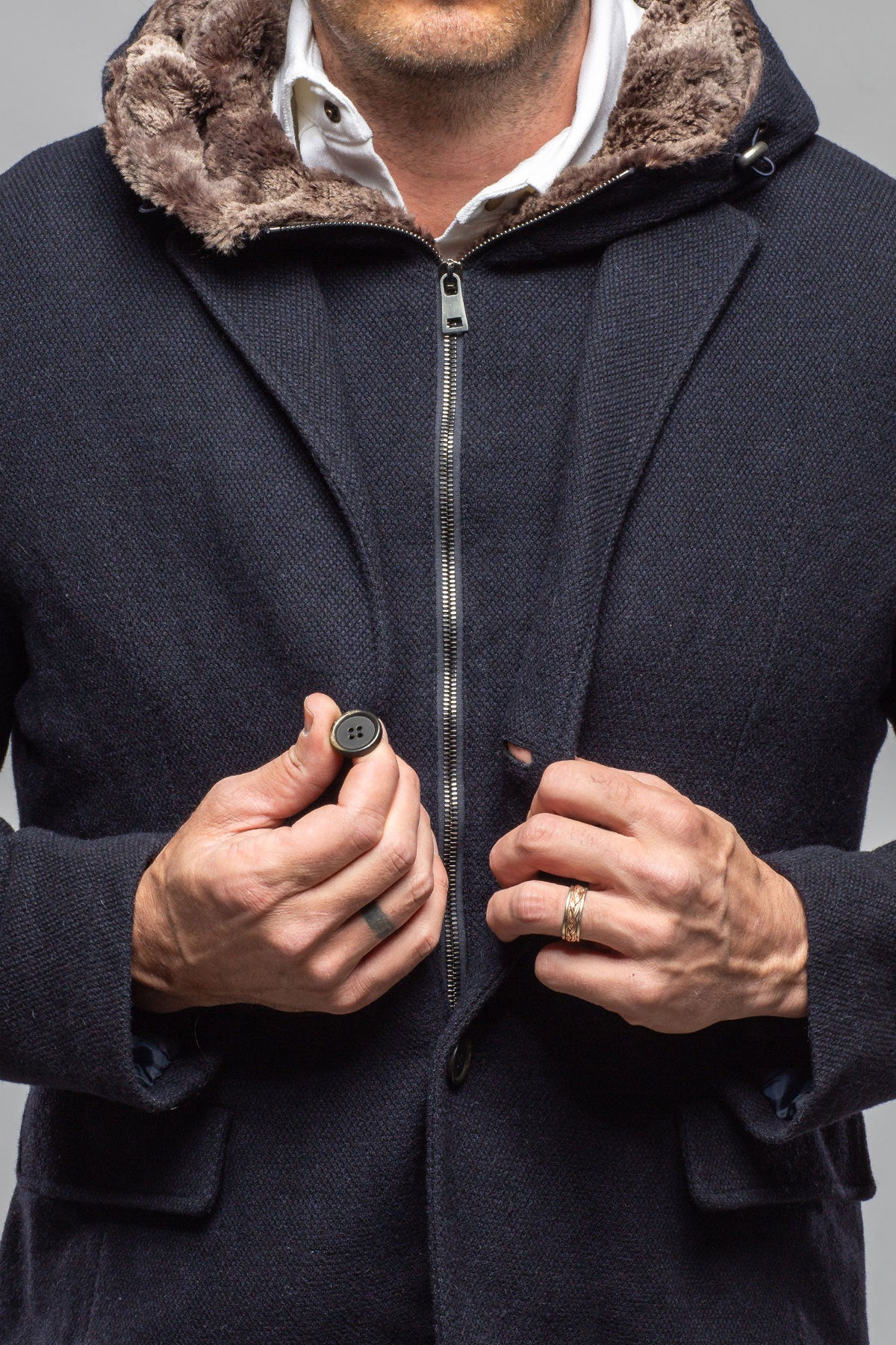 Gimo's Collins Knit Coat Samples - Mens - Outerwear - Cloth