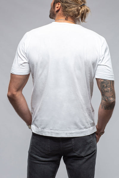 Gimo's Cotton York Crew Neck in White Mens - Shirts - T-Shirts