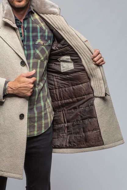 Gimo's Crispus Knit Jacket in Ice Mens - Outerwear - Cloth