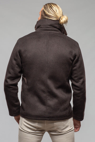 Gimo's Delvecchio Double-Breasted Knit Jacket Samples - Mens - Outerwear - Cloth