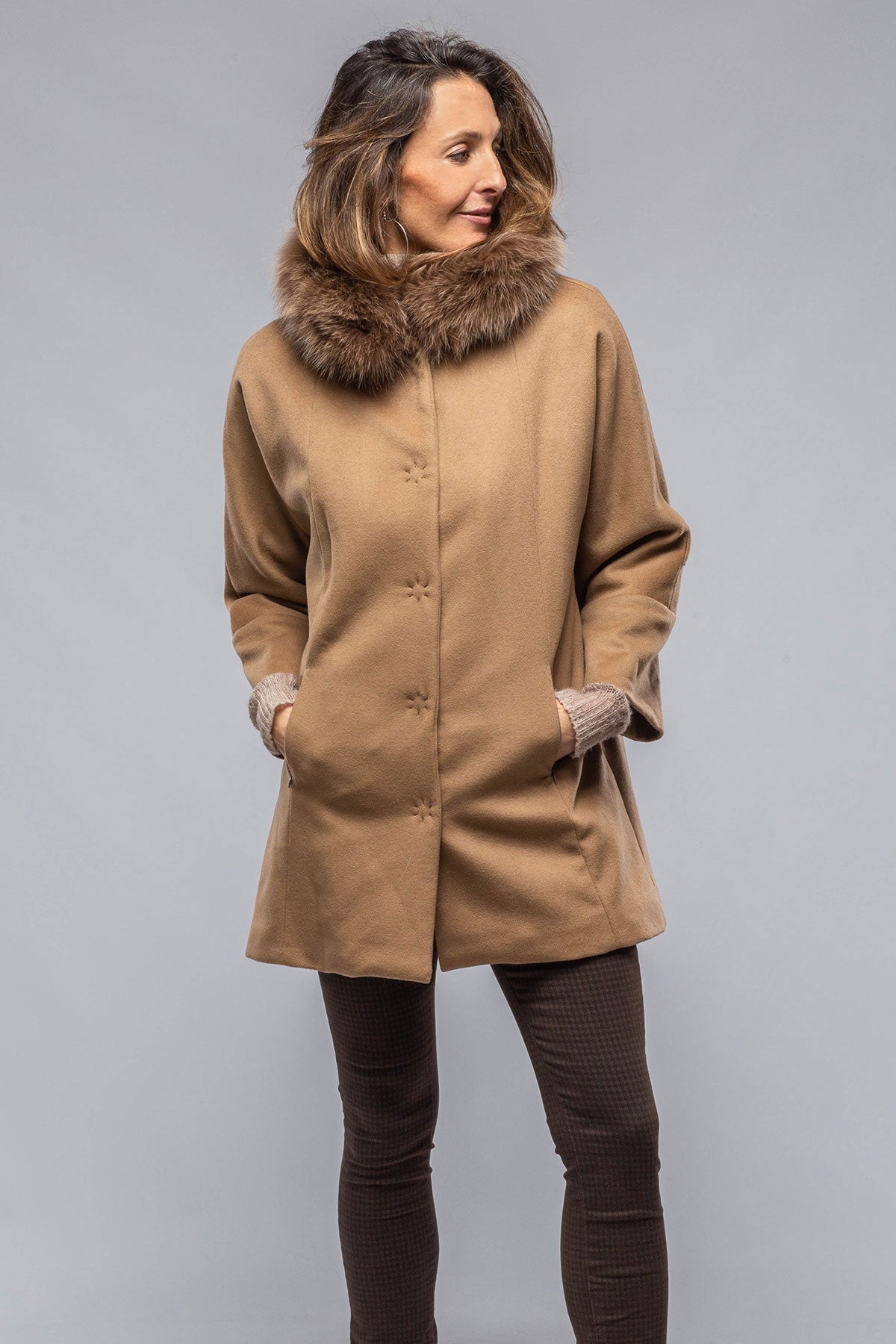 Gimo's Diane Wool/Cashmere Overcoat In Tan Warehouse - Ladies - Outerwear - Cloth