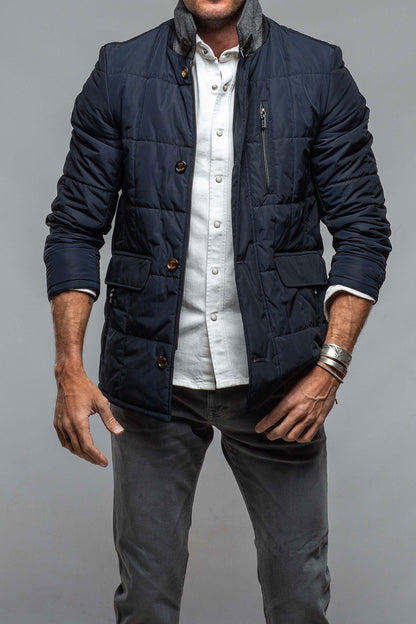 Gimo's Edison Quilted Jacket Navy Warehouse - Mens - Outerwear - Cloth