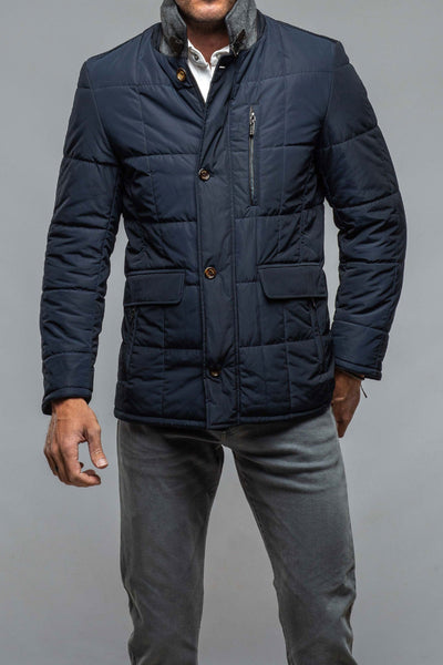 Gimo's Edison Quilted Jacket Navy Warehouse - Mens - Outerwear - Cloth