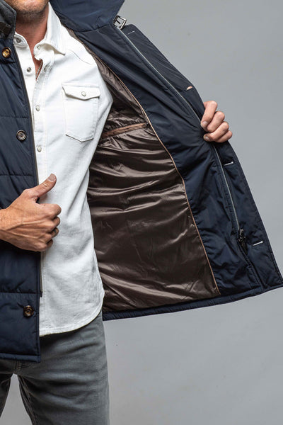 Gimo's Edison Quilted Jacket Navy Warehouse - Mens - Outerwear - Cloth