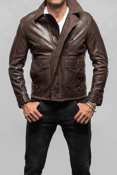 Emiliano Leather Jacket | Samples - Mens - Outerwear - Leather | Gimo's